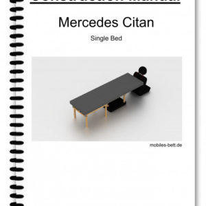 Construction Manual - Mercedes Citan Single Bed